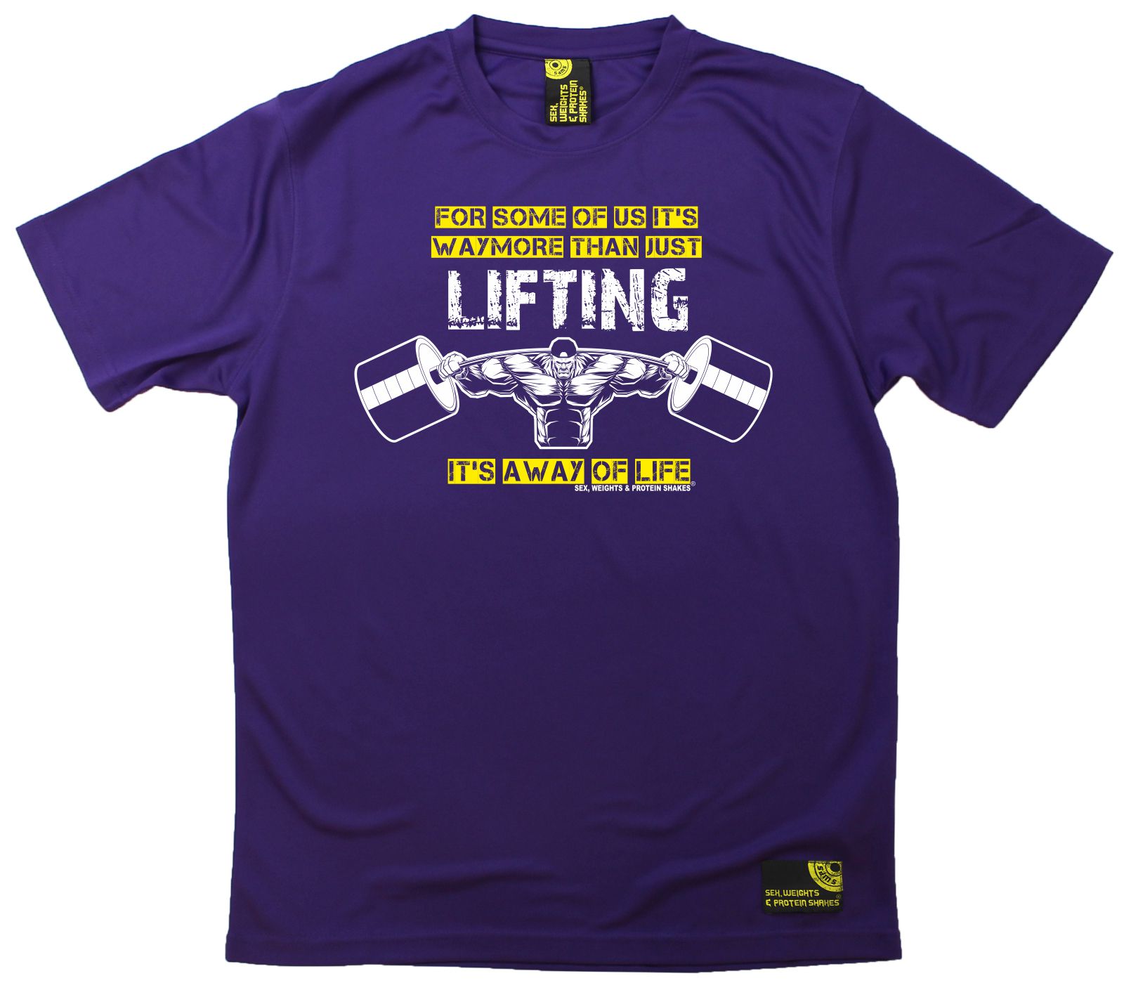 Men Sex Weights And Protein Shakes Lifting A Way Of Life Dry Fit Sports T Shirt Ebay 0964