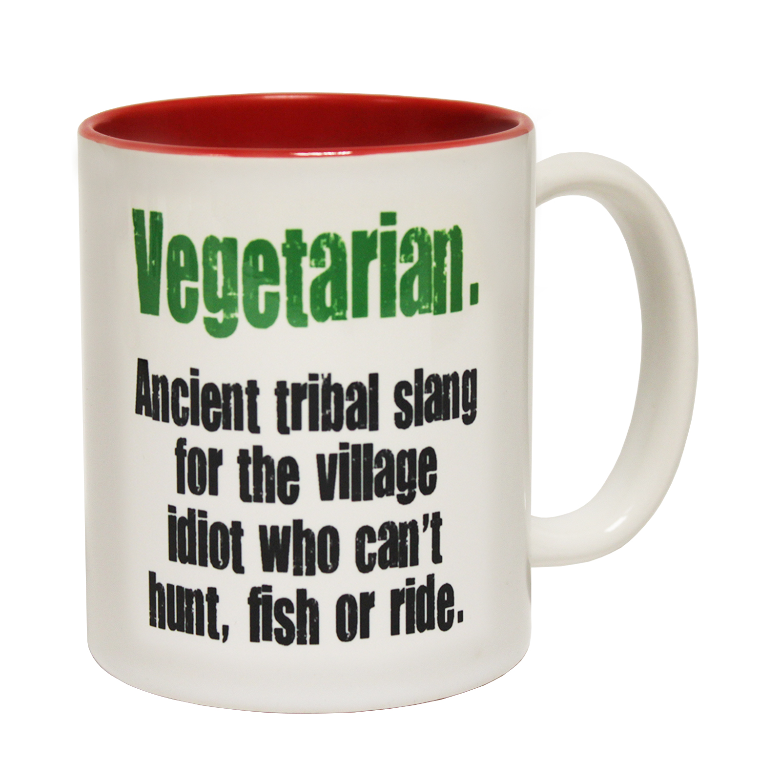 Funny Mugs Vegetarian Tribal Slang Joke T Birthday Pun Novelty Mug Ebay