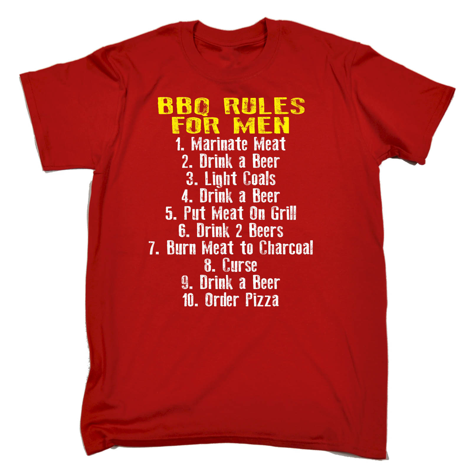 Bbq Rules For Men Gents T Shirt Tee Birthday Present Fashion T Funny Barbecue Ebay