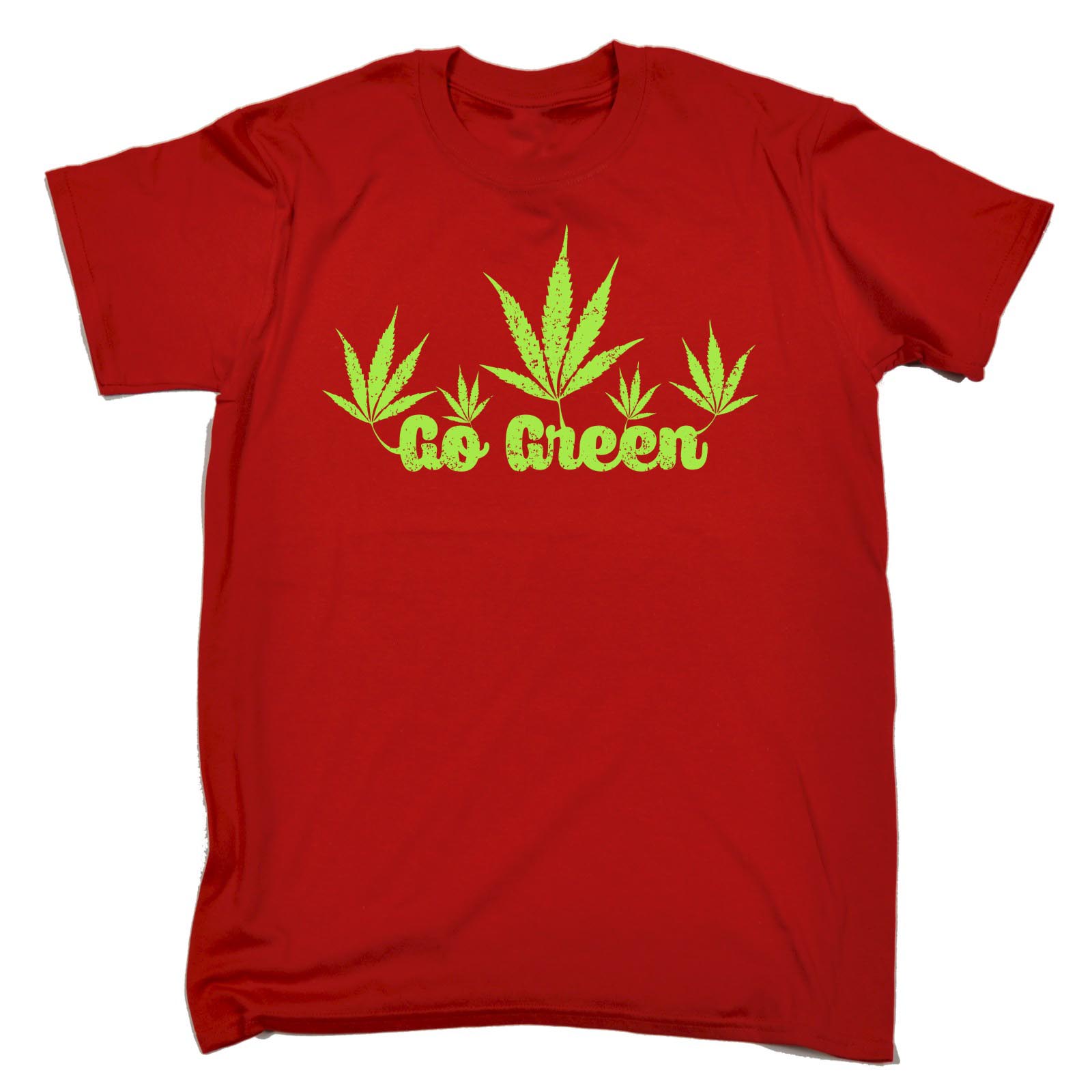 Men's Go Green Funny Weed Dope 420 T-SHIRT | eBay