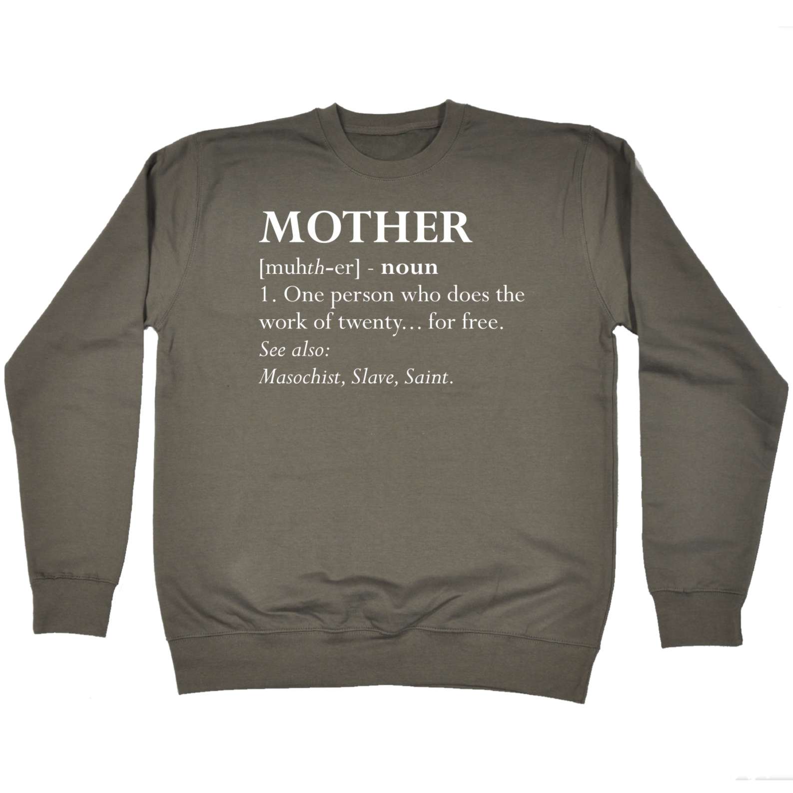 Funny Sweatshirt - Mother Noun SWEATER JUMPER mum birthday | eBay