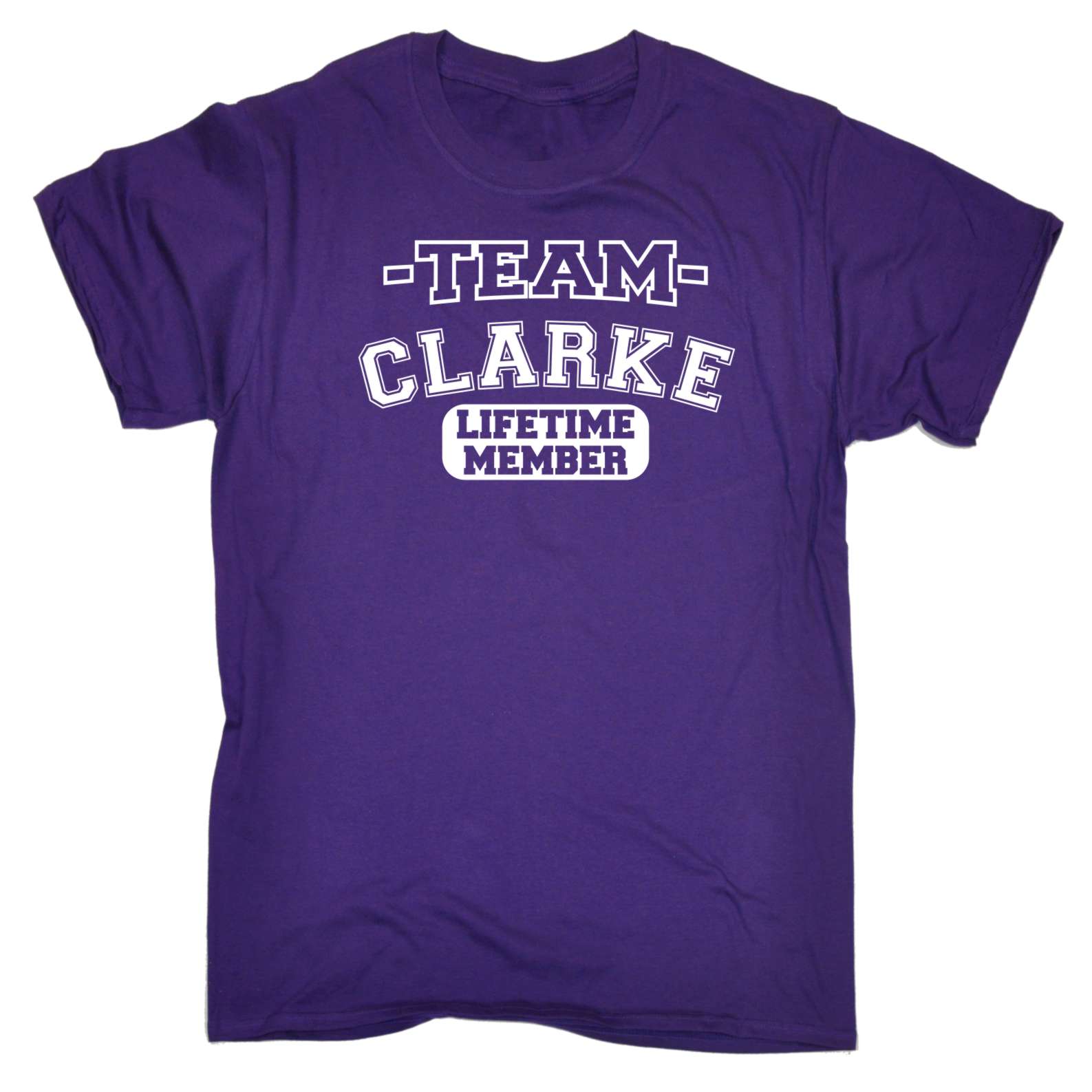 Men's Team Clarke Lifetime Member Surname Gifts Family Funny T-SHIRT | eBay